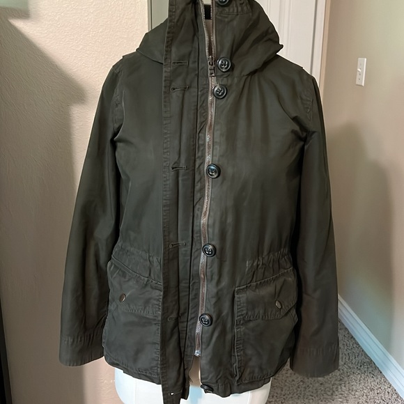 GAP Outdoor Edition Army Green Khaki Parka/Utility Jacket - Size XS - Picture 7 of 11
